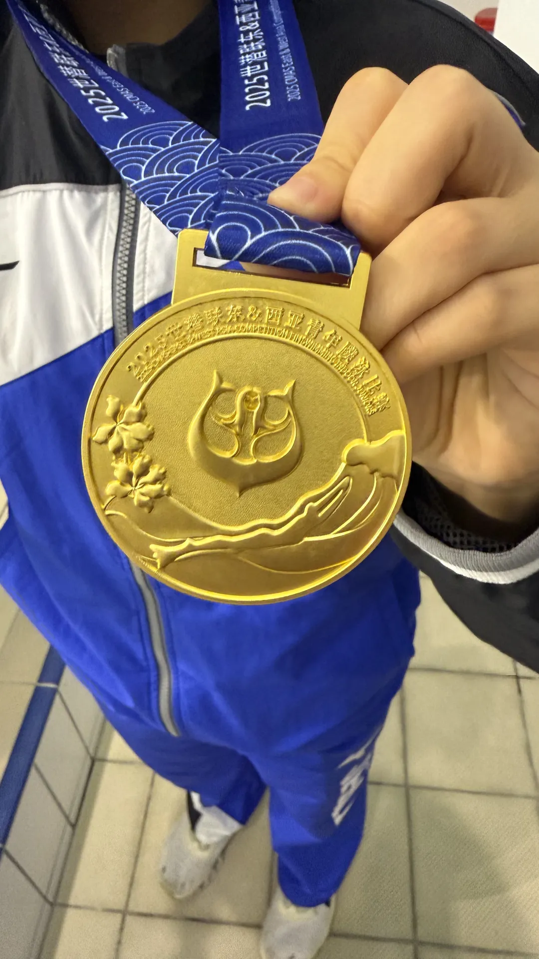 2025世潜聯東&西亜青年蹼泳比賽(CMAS東西アジアジュニアフィンスイミング大会)の金メダル