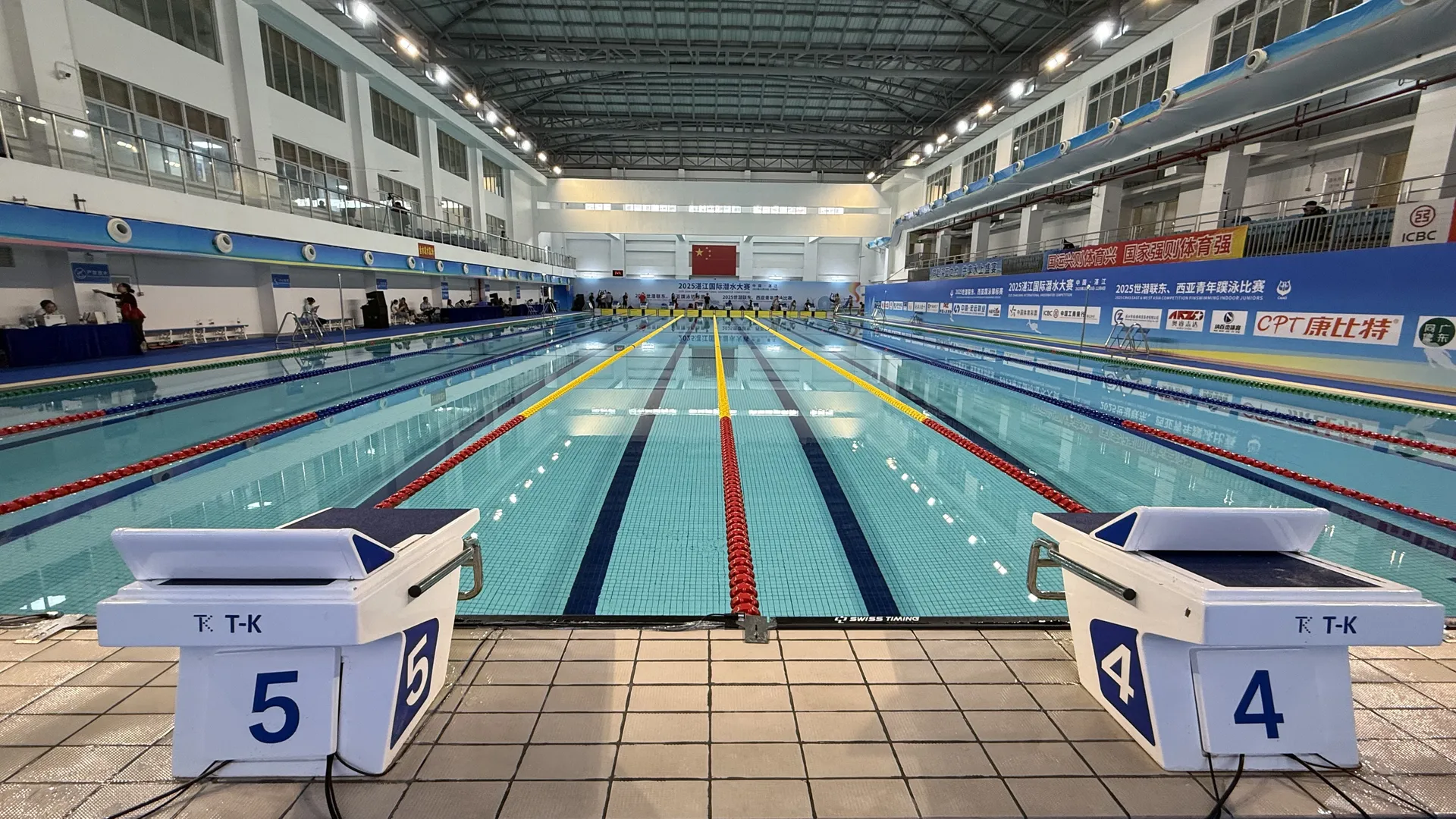 2025湛江国際潜水大会の競泳プール全景(中国・湛江)