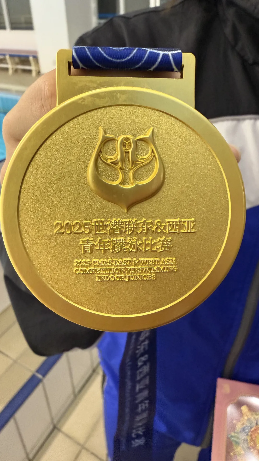 2025世潜聯東&西亜青年蹼泳比賽(CMAS東西アジアジュニアフィンスイミング大会)の金メダル