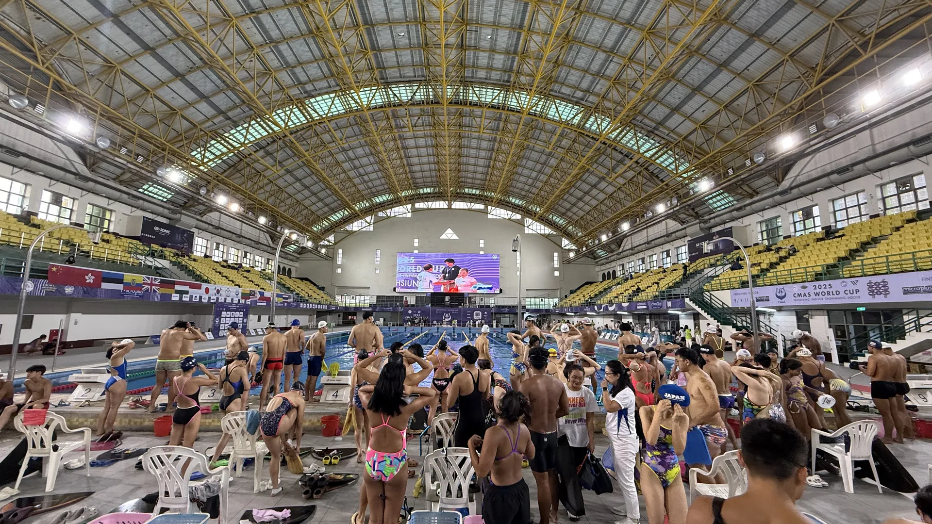2025CMASフィンスイミングワールドカップ台湾・高雄大会会場に様子